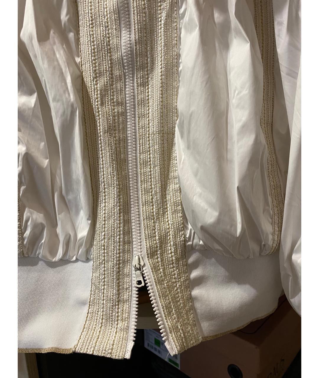 ALEXANDER MCQUEEN Белая полиэстеровая куртка, фото 5