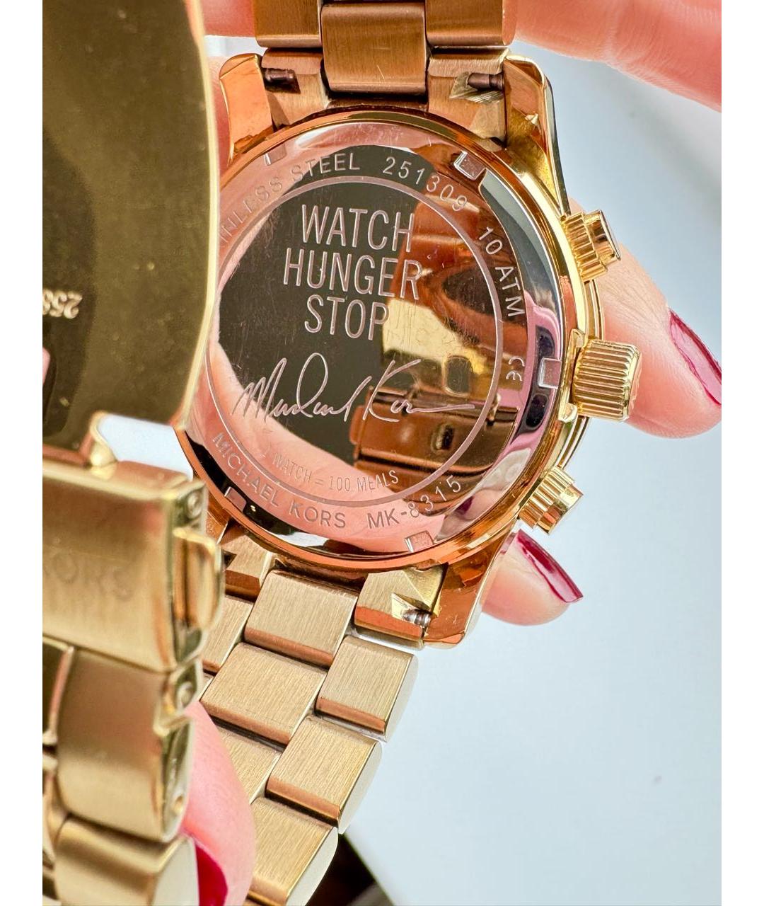 MICHAEL KORS Золотые часы, фото 2