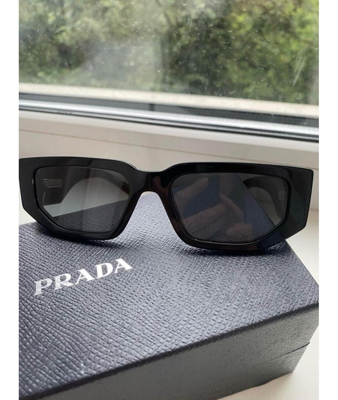 PRADA Черные солнцезащитные очки, фото 4