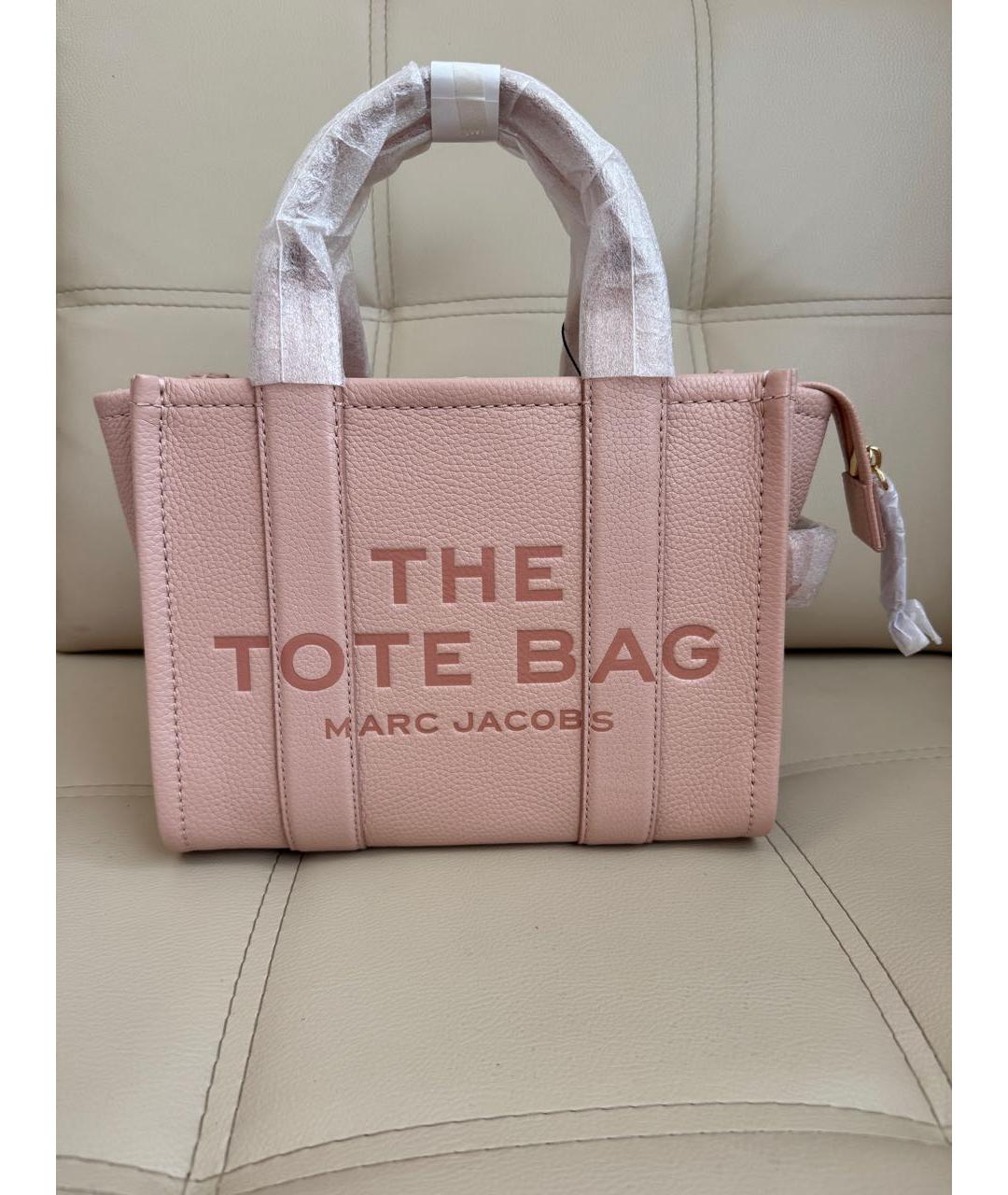 MARC JACOBS Розовая кожаная сумка тоут, фото 8