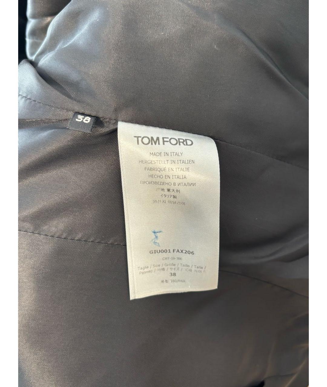 TOM FORD Черный вискозный жакет/пиджак, фото 5