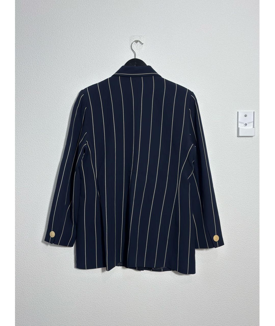SAINT LAURENT Темно-синий вискозный костюм с юбками, фото 5