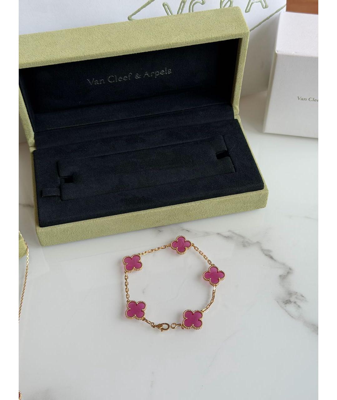 VAN CLEEF & ARPELS Розовый браслет из желтого золота, фото 3