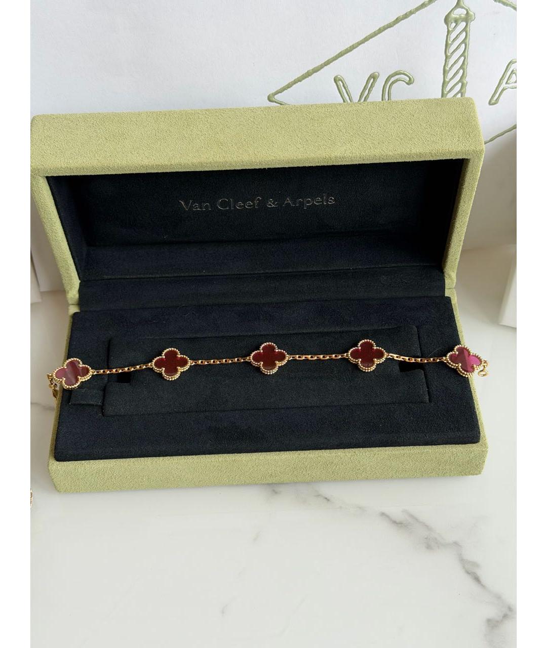 VAN CLEEF & ARPELS Розовый браслет из желтого золота, фото 2