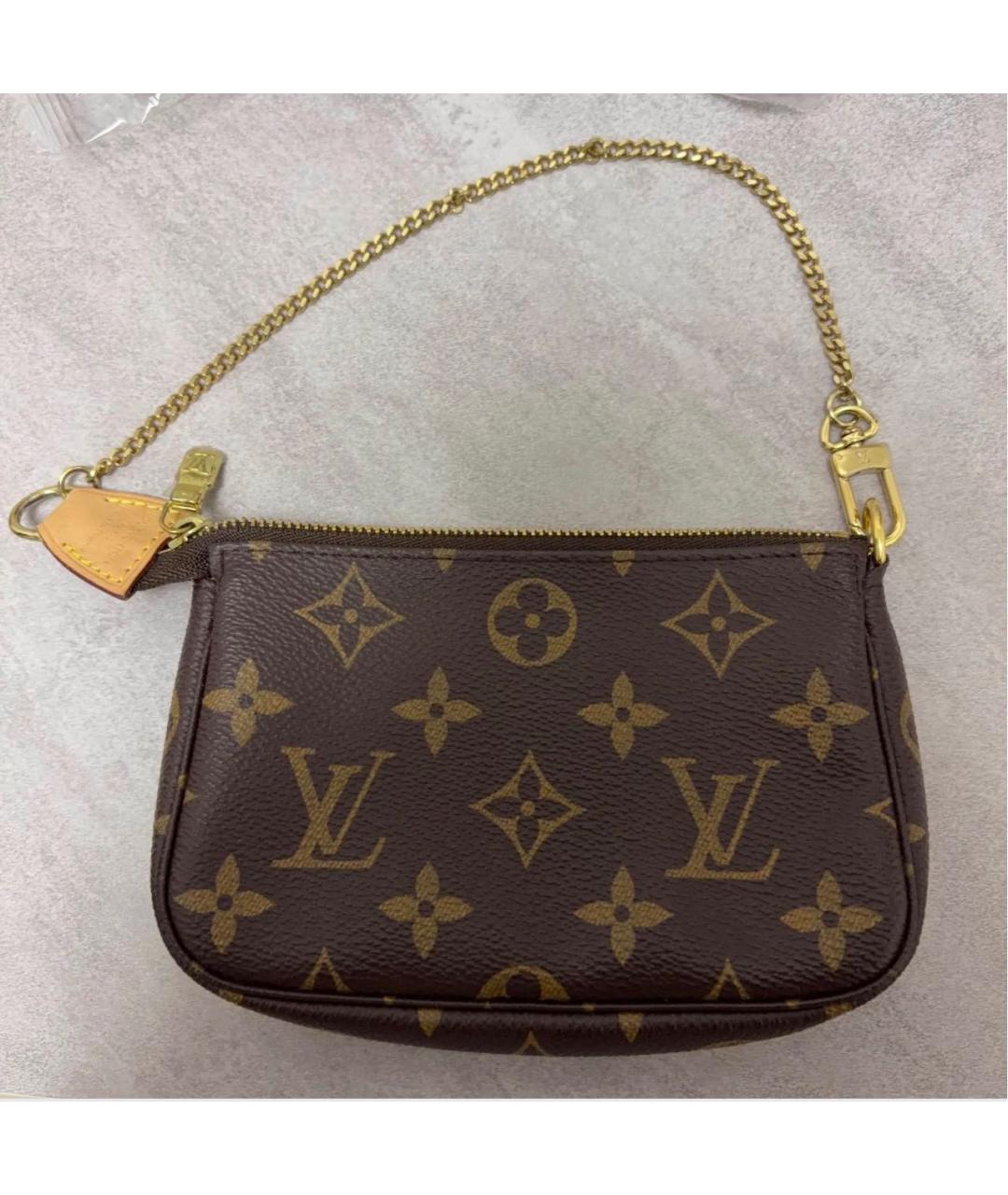 LOUIS VUITTON Коричневая сумка с короткими ручками из канвы, фото 2