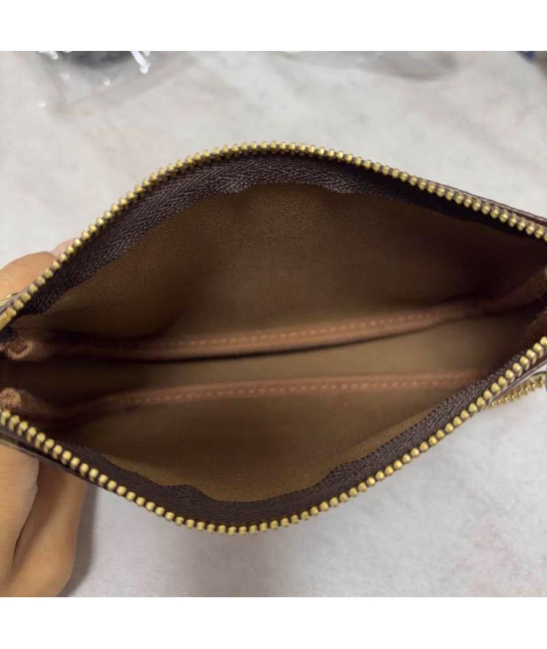 LOUIS VUITTON Коричневая сумка с короткими ручками из канвы, фото 5