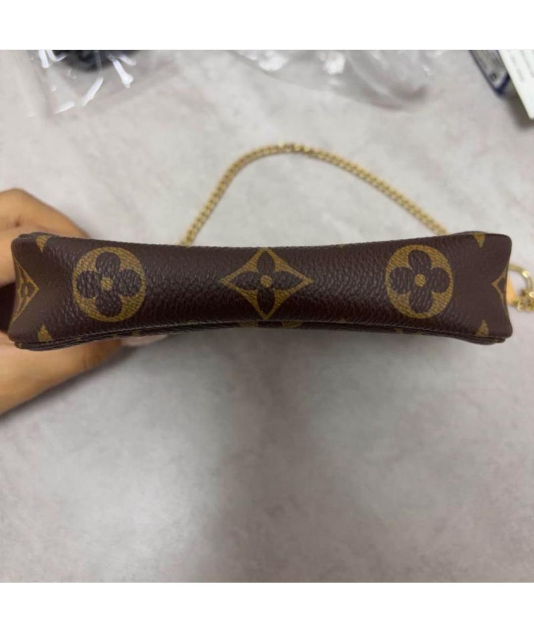 LOUIS VUITTON Коричневая сумка с короткими ручками из канвы, фото 4