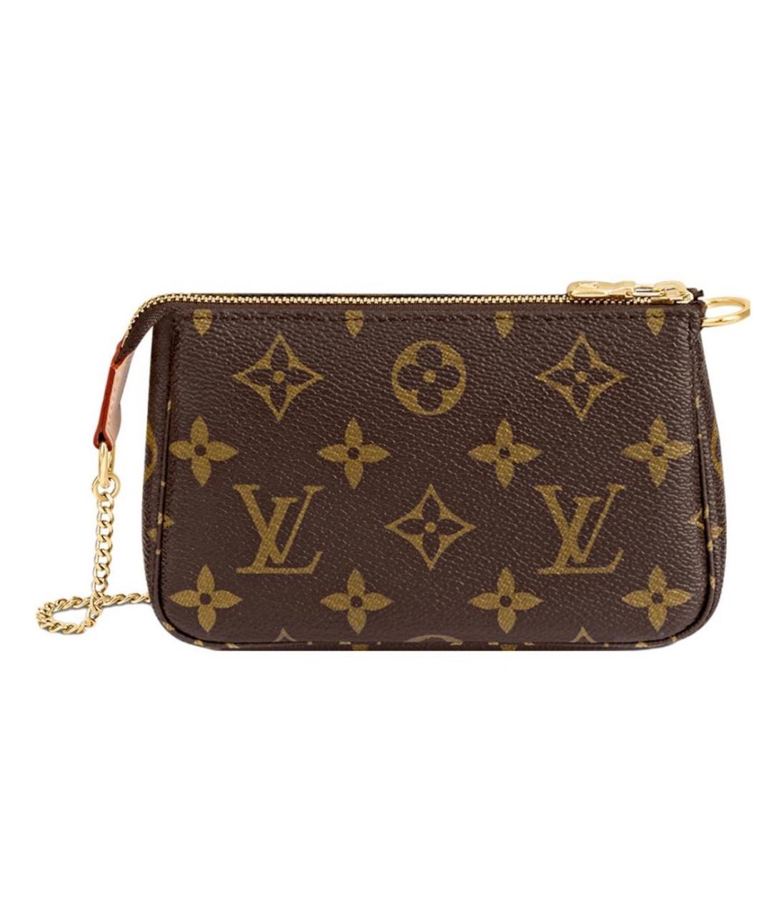 LOUIS VUITTON Коричневая сумка с короткими ручками из канвы, фото 7
