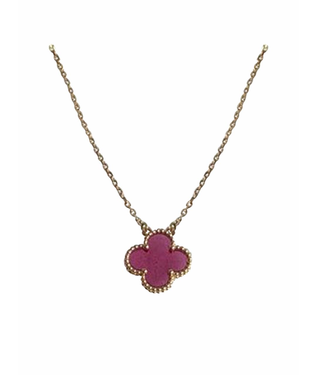 VAN CLEEF & ARPELS Розовое колье из желтого золота, фото 1
