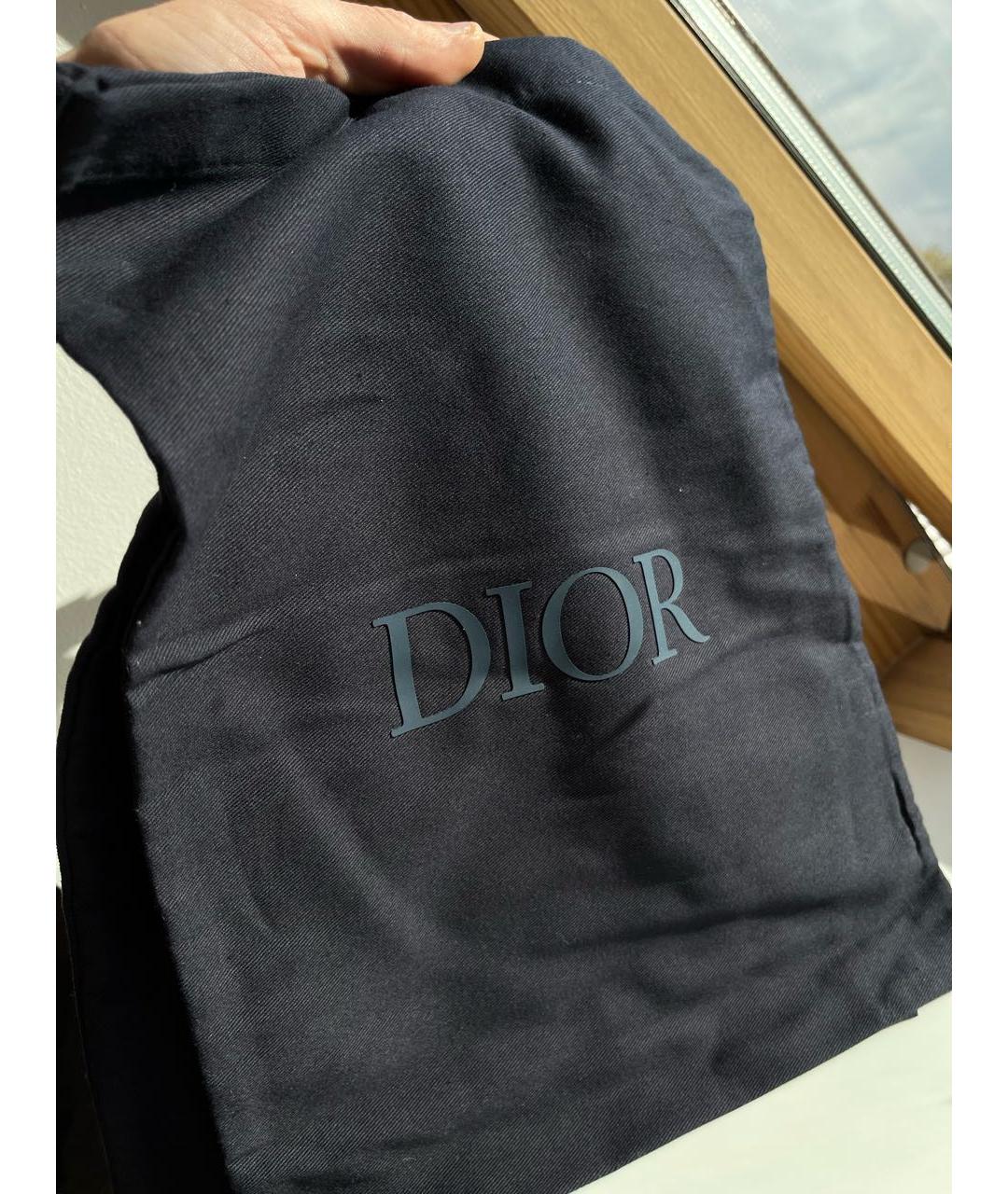 CHRISTIAN DIOR Черные кожаные низкие кроссовки / кеды, фото 8