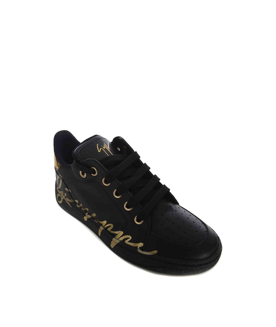 GIUSEPPE ZANOTTI DESIGN Черные низкие кроссовки / кеды, фото 3