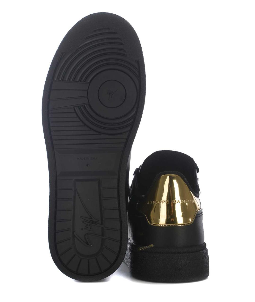 GIUSEPPE ZANOTTI DESIGN Черные низкие кроссовки / кеды, фото 5