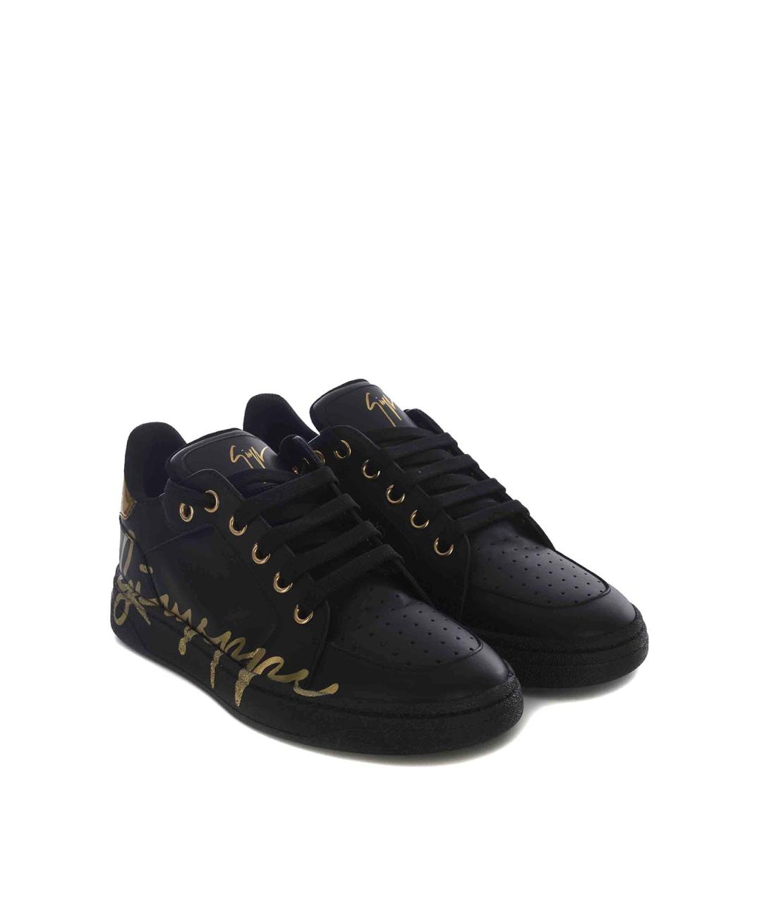 GIUSEPPE ZANOTTI DESIGN Черные низкие кроссовки / кеды, фото 2
