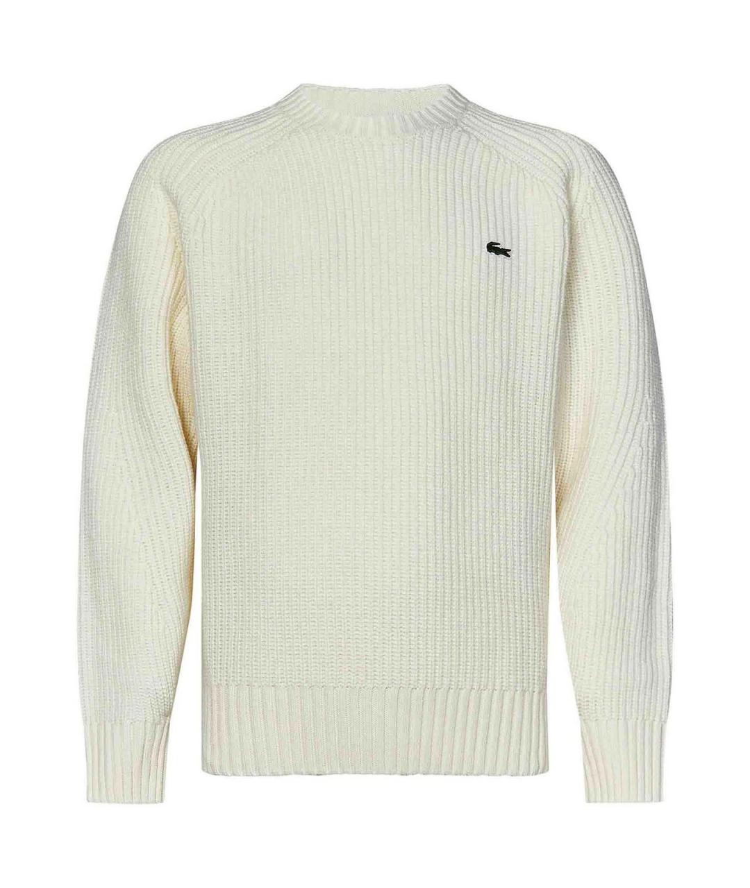 LACOSTE Белый шерстяной джемпер / свитер, фото 1