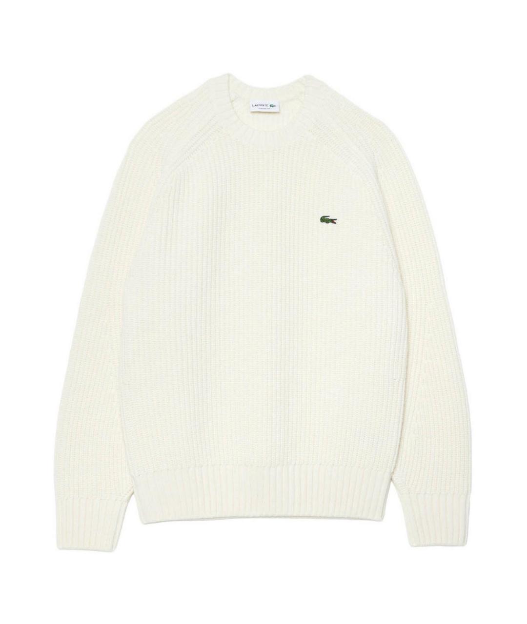 LACOSTE Белый шерстяной джемпер / свитер, фото 1