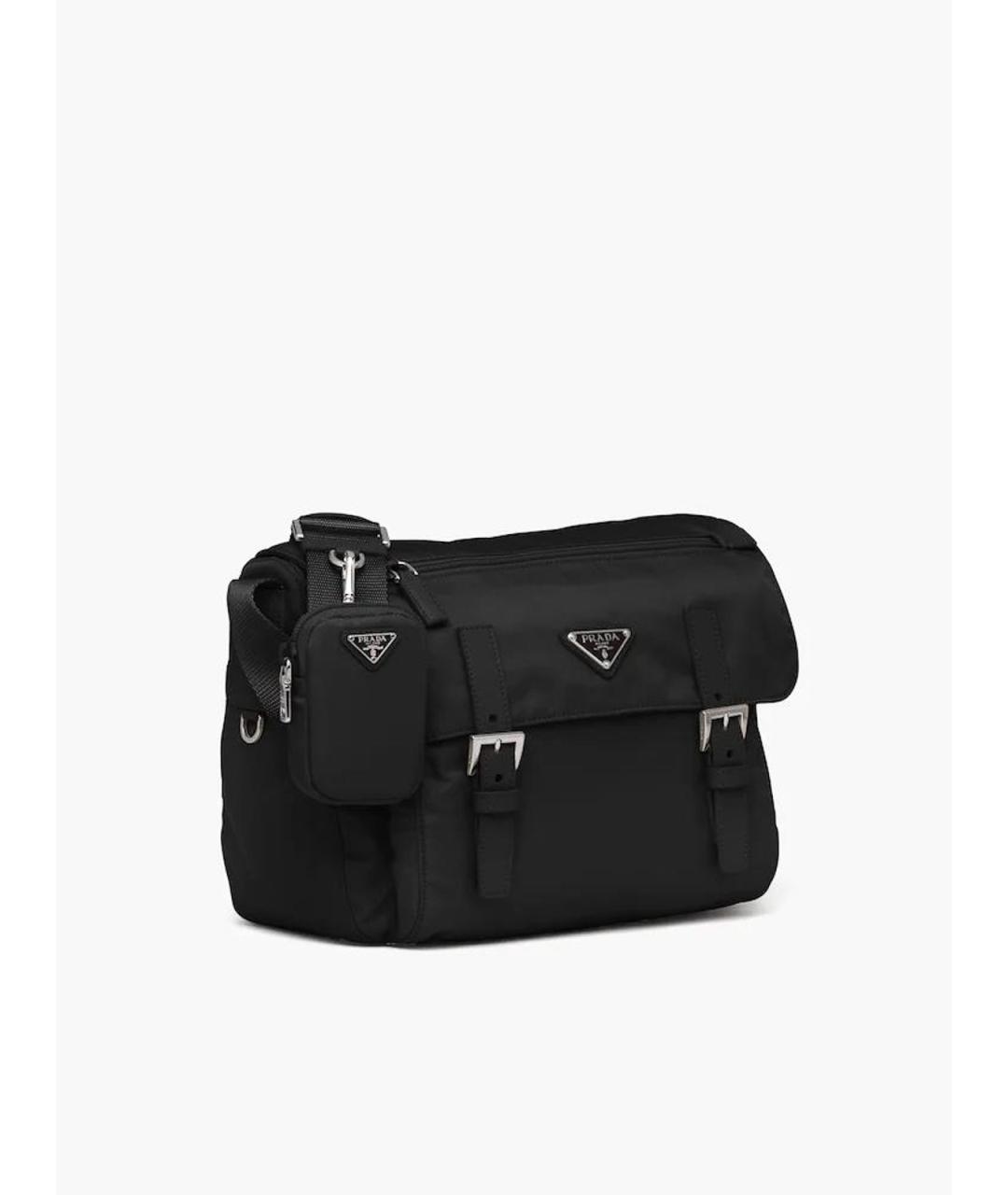 PRADA Черная нейлоновая сумка через плечо, фото 3