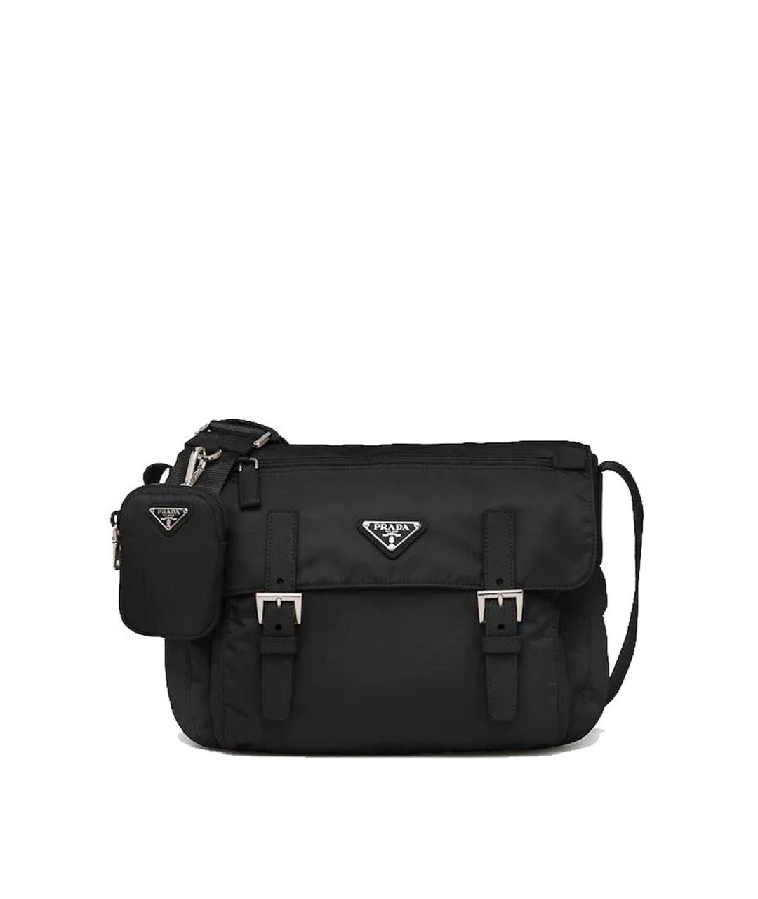 PRADA Черная нейлоновая сумка через плечо, фото 1