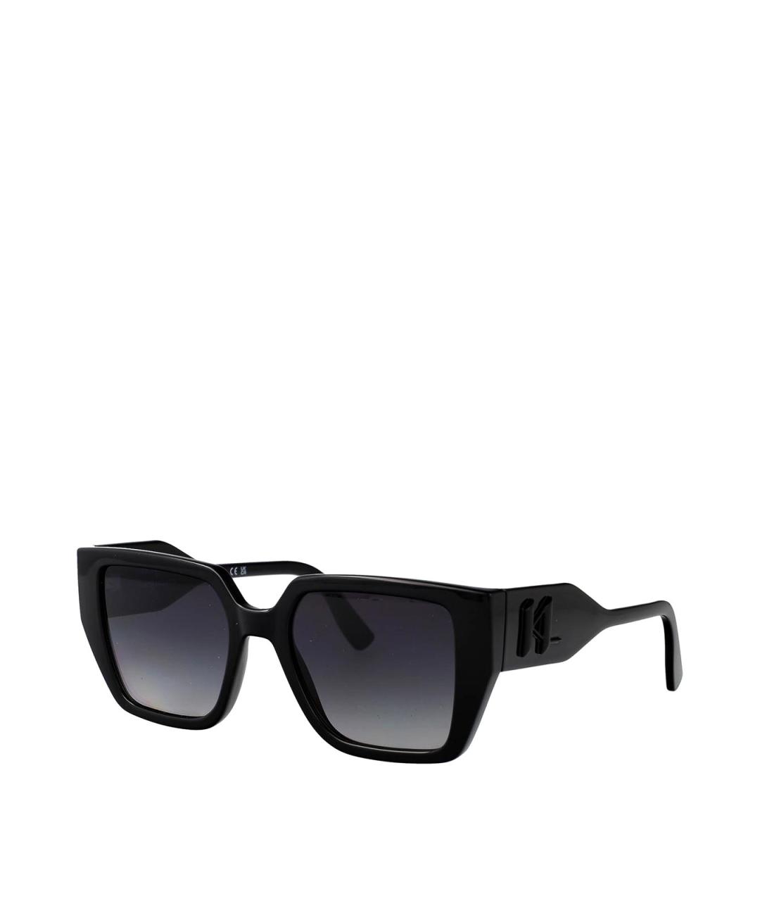 KARL LAGERFELD Черные пластиковые солнцезащитные очки, фото 2