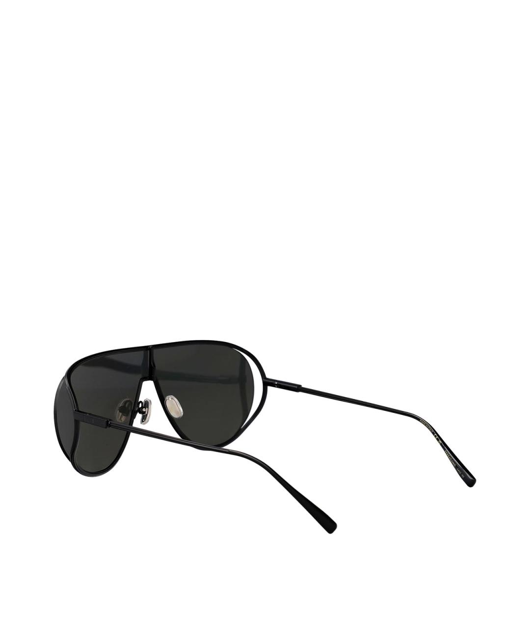 FERRAGAMO Черные металлические солнцезащитные очки, фото 4