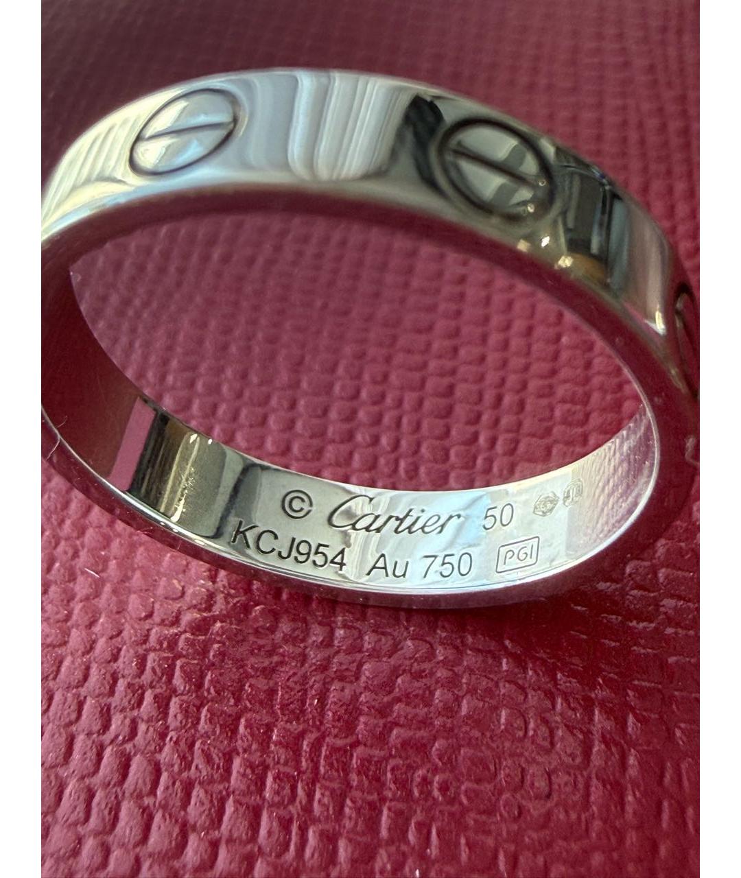 CARTIER Белое кольцо из белого золота, фото 4