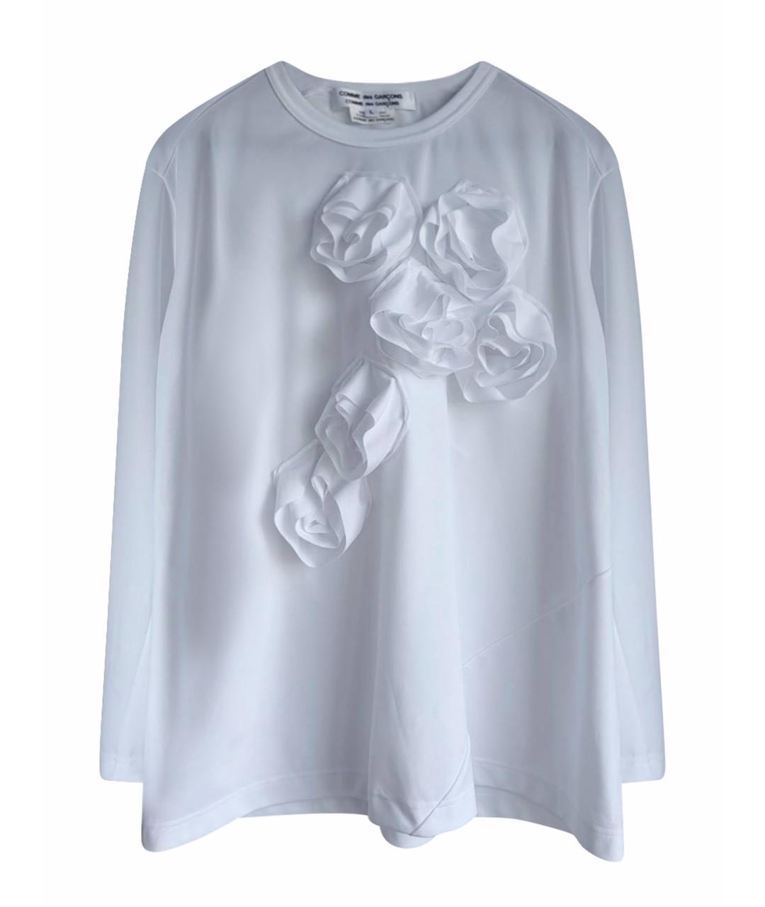 COMME DES GARÇONS Белый полиэстеровый джемпер / свитер, фото 1