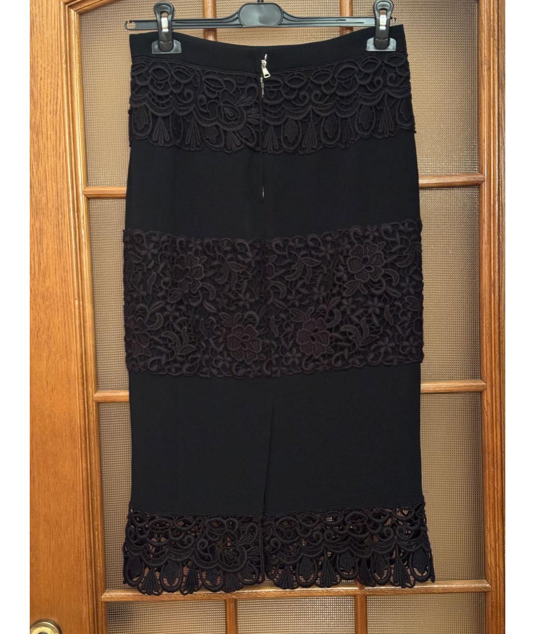DOLCE&GABBANA Черная юбка миди, фото 2