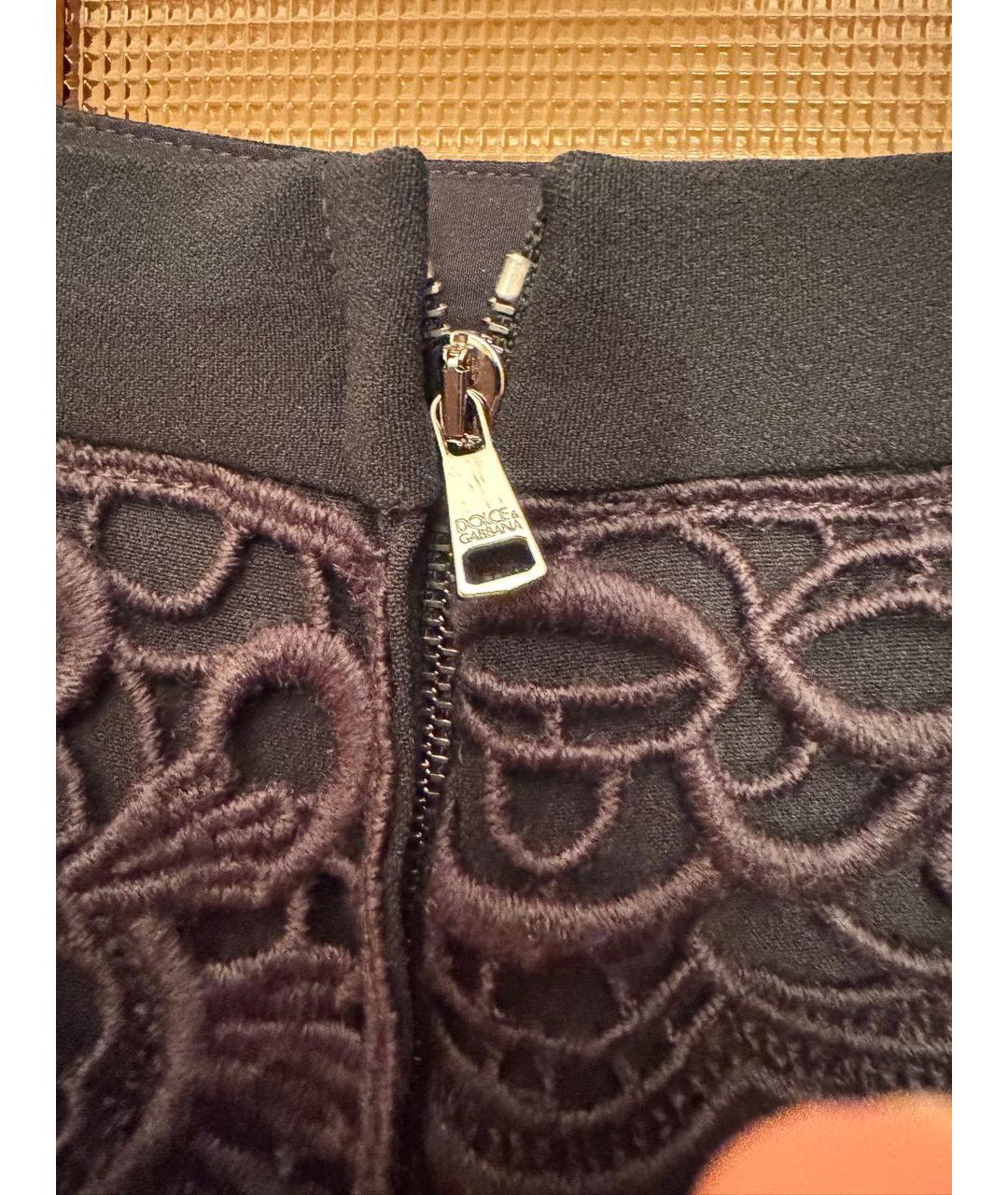 DOLCE&GABBANA Черная юбка миди, фото 3