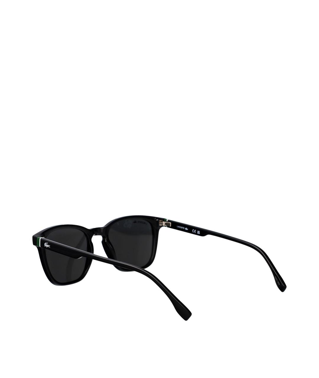 LACOSTE Черные пластиковые солнцезащитные очки, фото 4