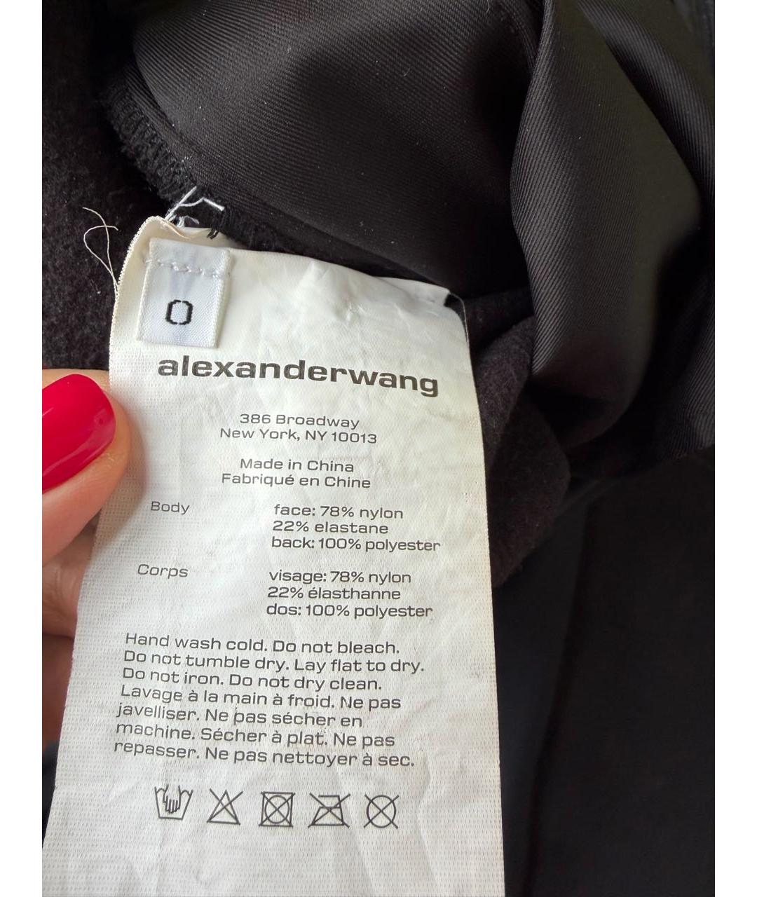 ALEXANDER WANG Черные брюки узкие, фото 5