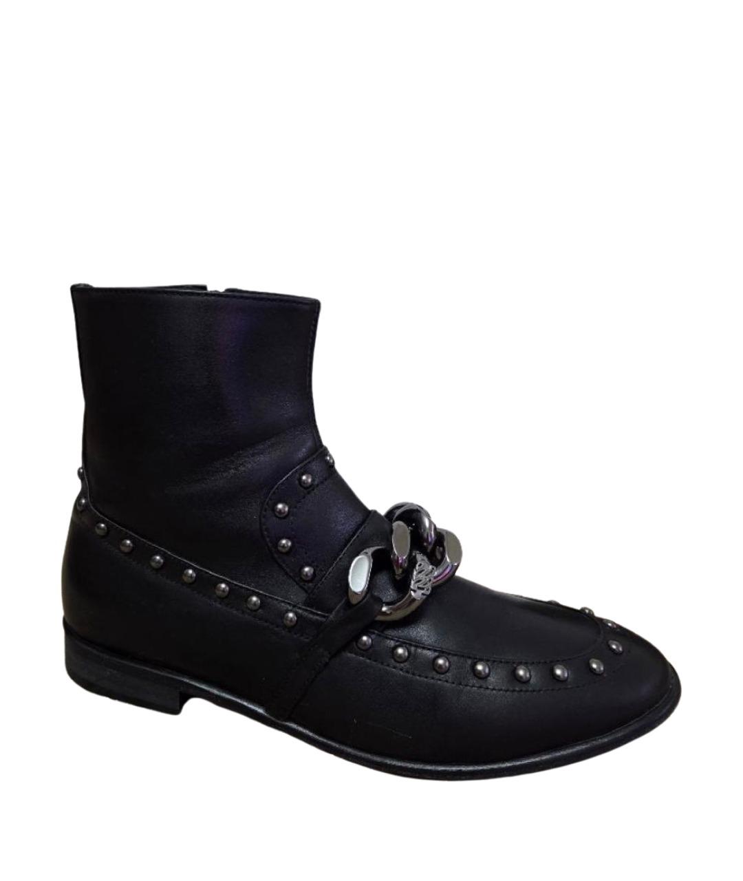 CASADEI Черные кожаные полусапоги, фото 1