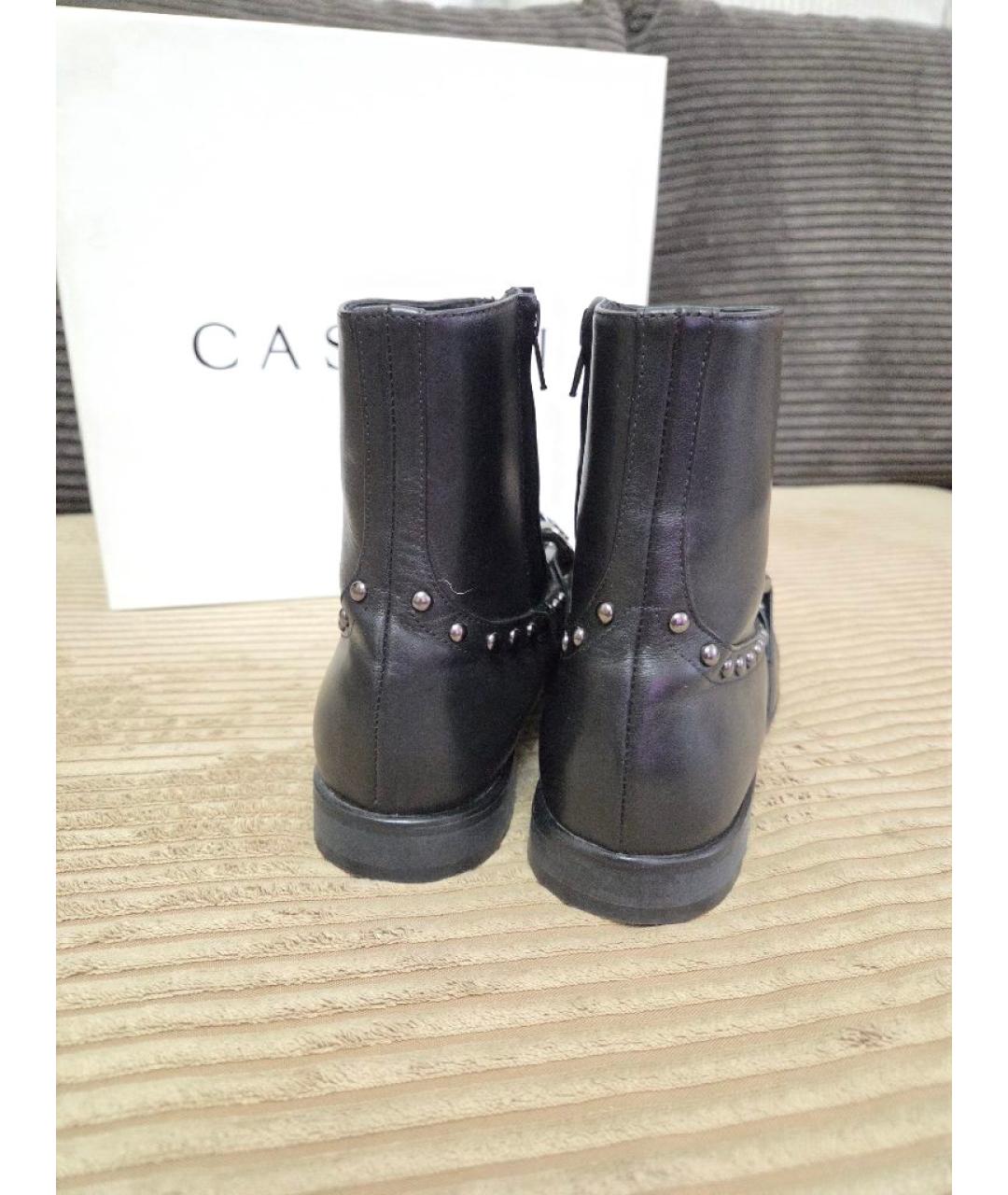 CASADEI Черные кожаные полусапоги, фото 4