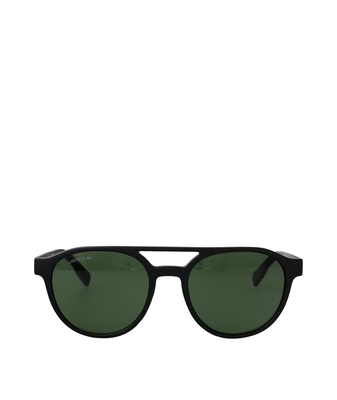 LACOSTE Черные пластиковые солнцезащитные очки, фото 1