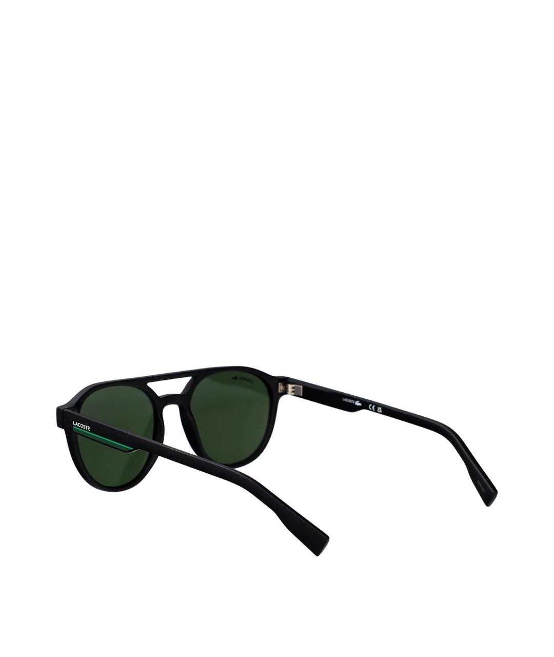 LACOSTE Черные пластиковые солнцезащитные очки, фото 4