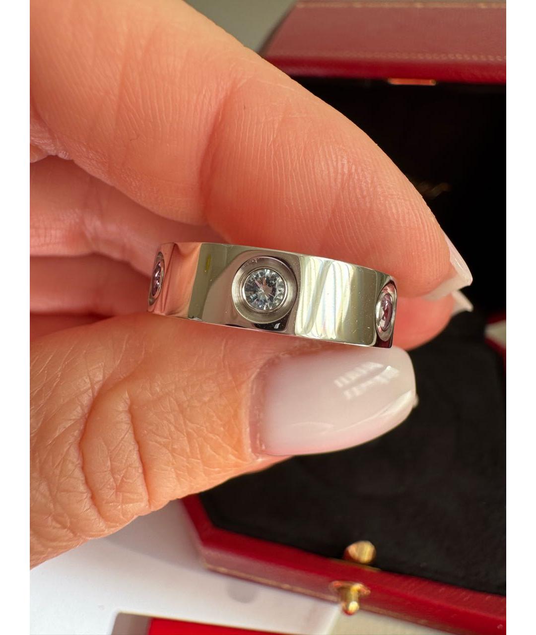 CARTIER Серебряное кольцо из белого золота, фото 8