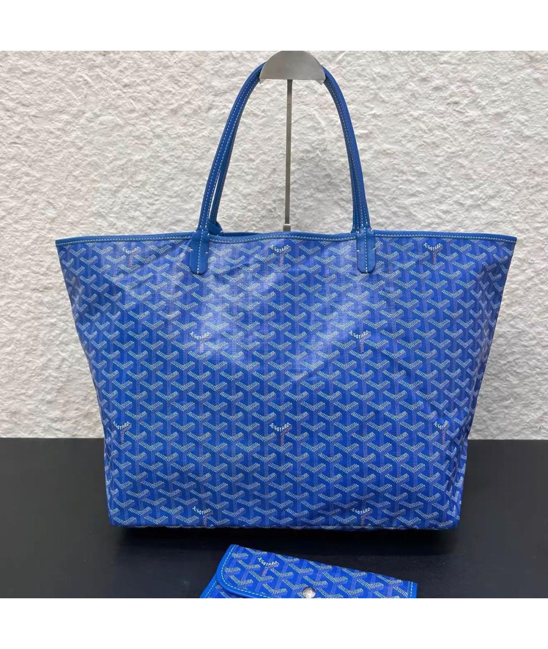 GOYARD Синяя кожаная сумка тоут, фото 3