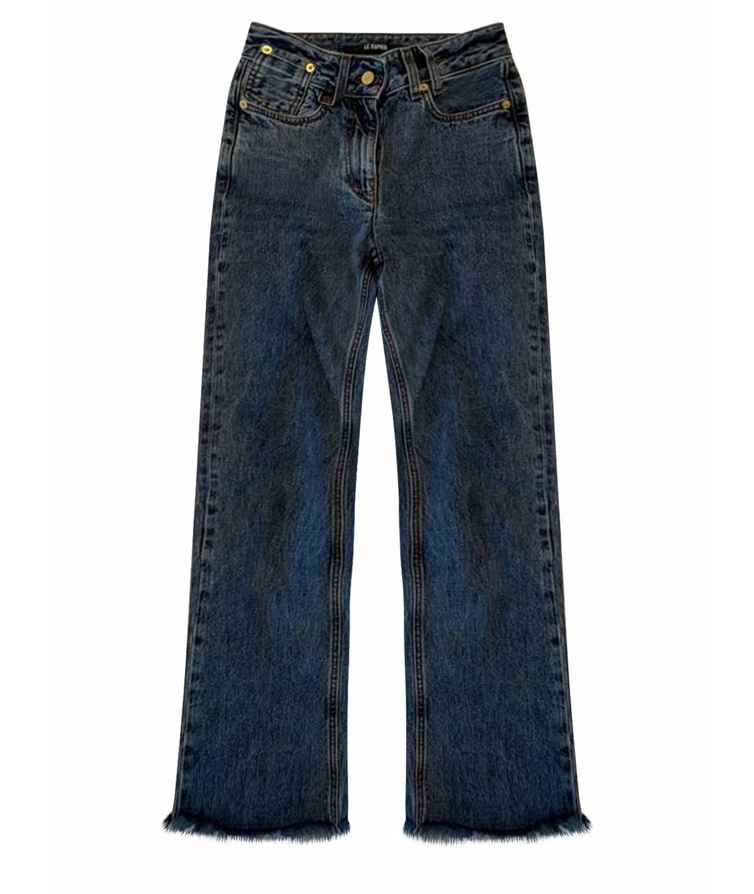 JACQUEMUS Голубые хлопковые прямые джинсы, фото 1
