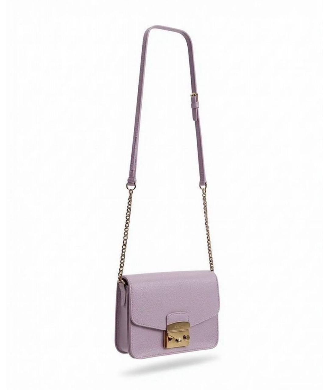 FURLA Розовая сумка через плечо из искусственной кожи, фото 9