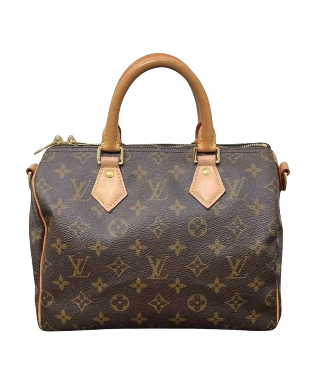 LOUIS VUITTON Коричневая сумка с короткими ручками из канвы, фото 1