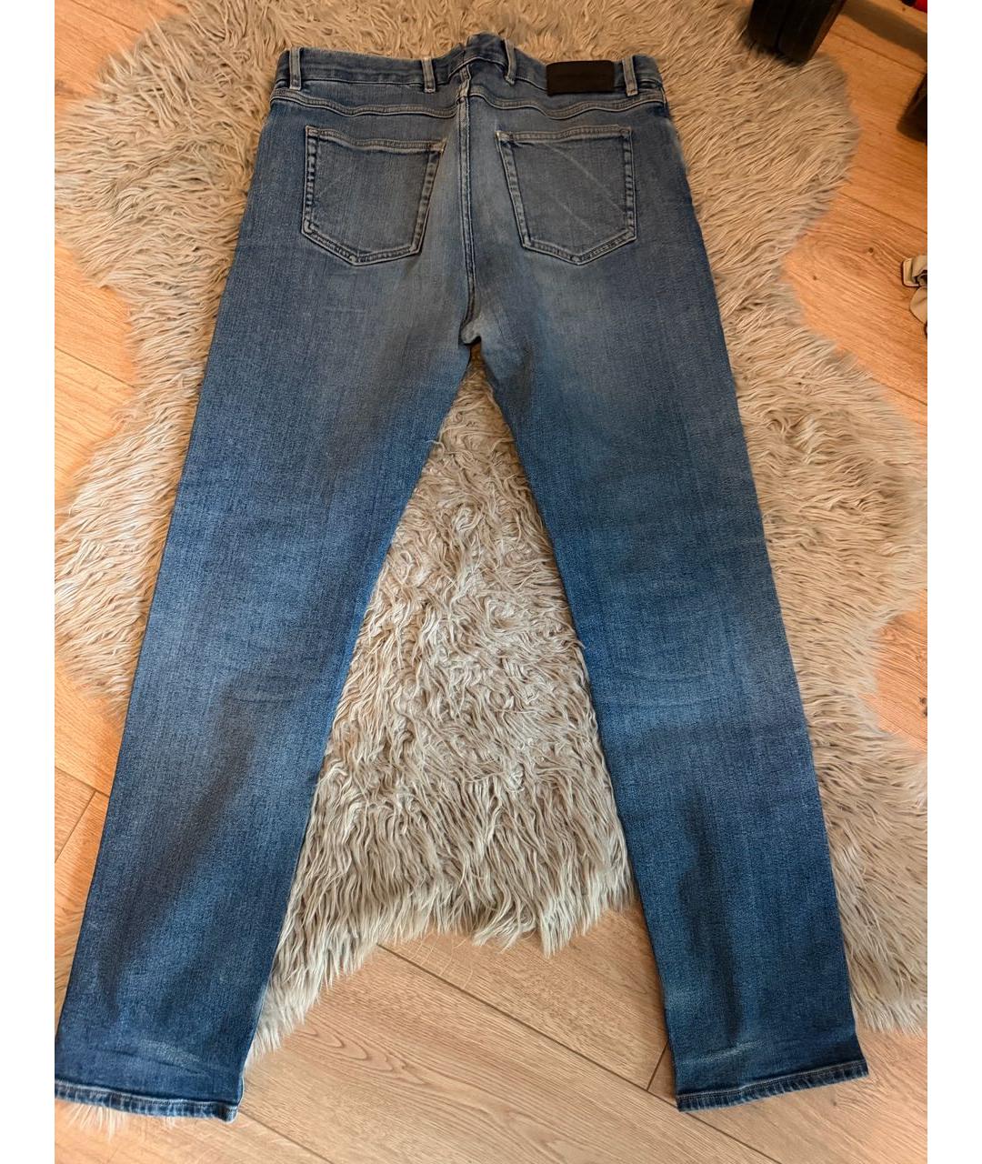 ERMENEGILDO ZEGNA XXX Голубые хлопковые джинсы, фото 2