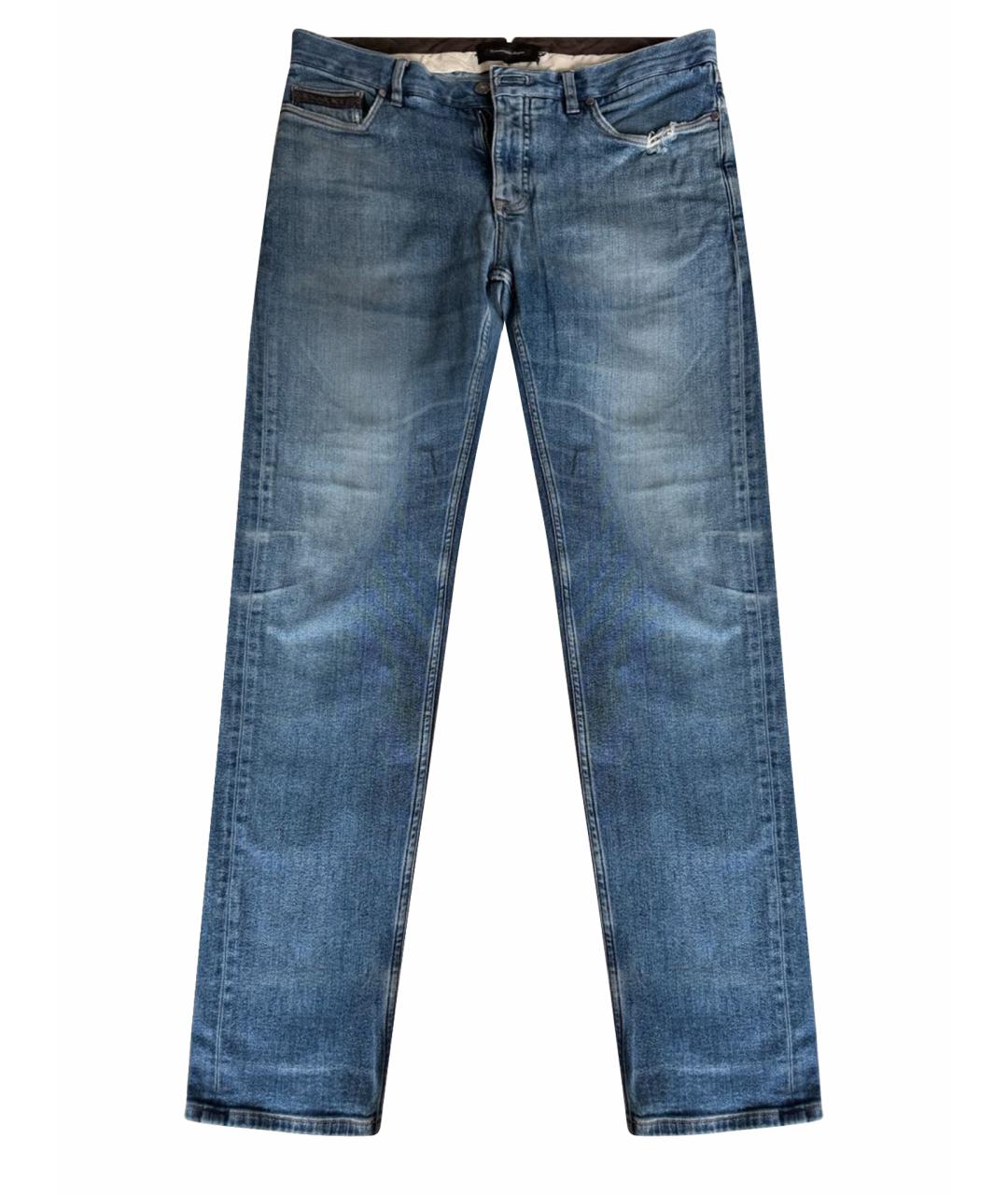 ERMENEGILDO ZEGNA XXX Голубые хлопковые джинсы, фото 1