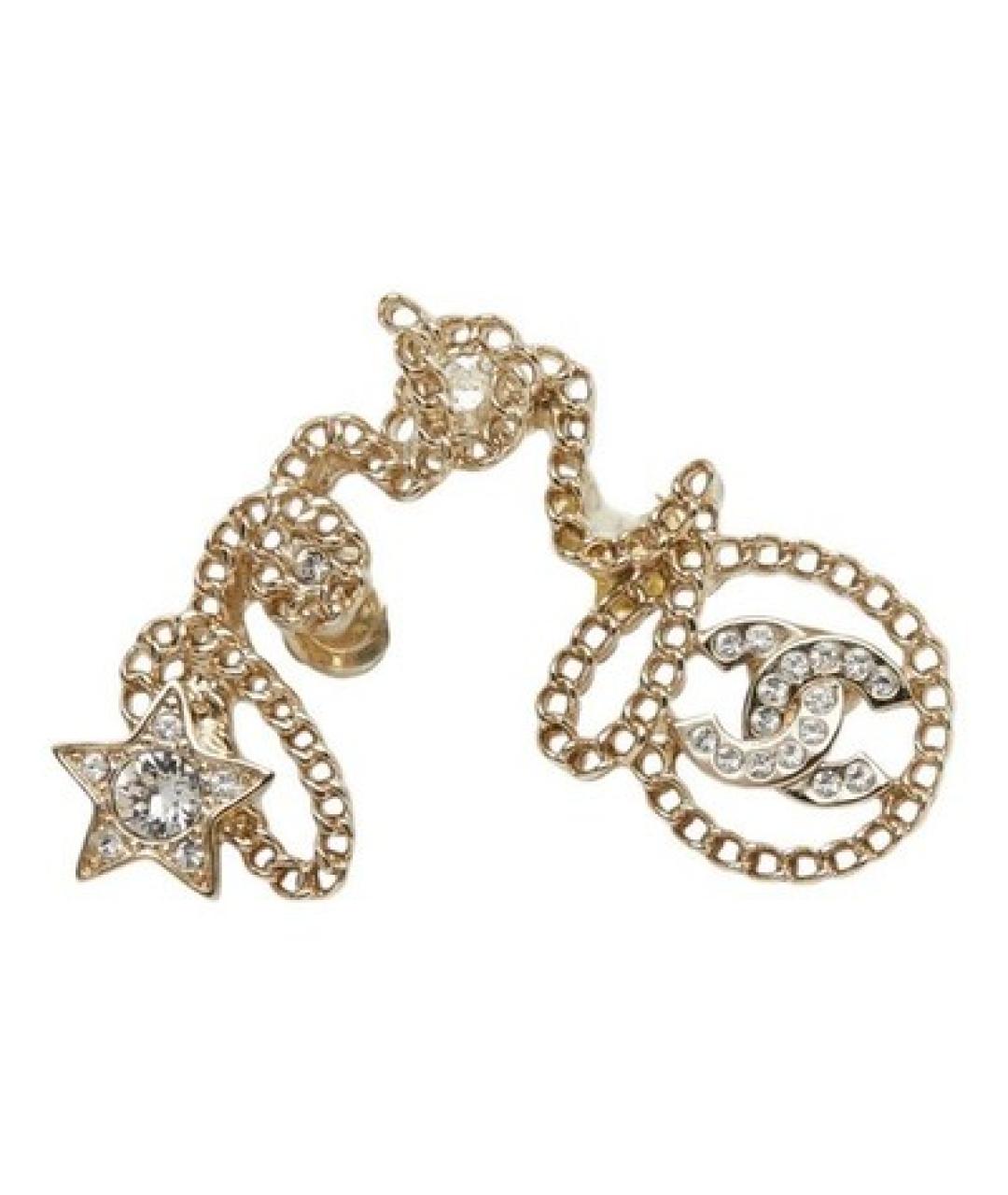 CHANEL Золотые серьги, фото 1