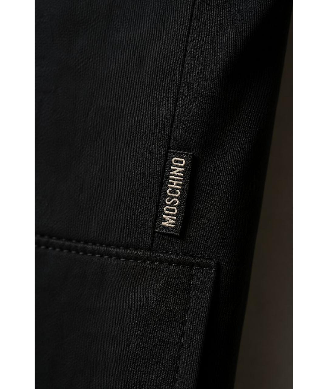 MOSCHINO JEANS Черный хлопко-эластановый жакет/пиджак, фото 6