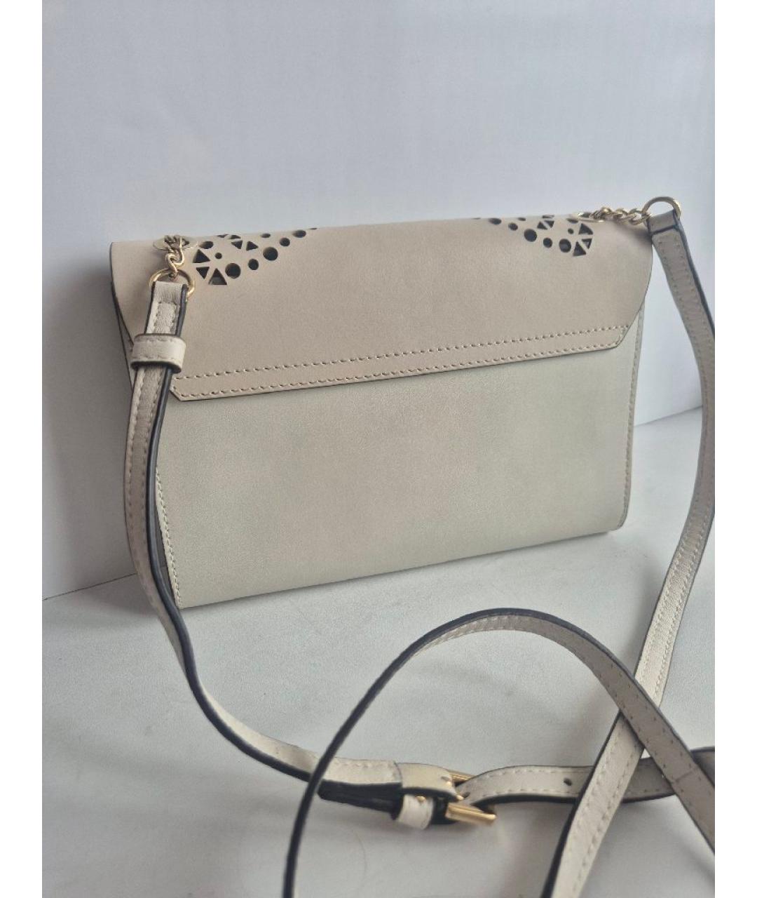 FURLA Белая сумка через плечо из искусственной кожи, фото 3