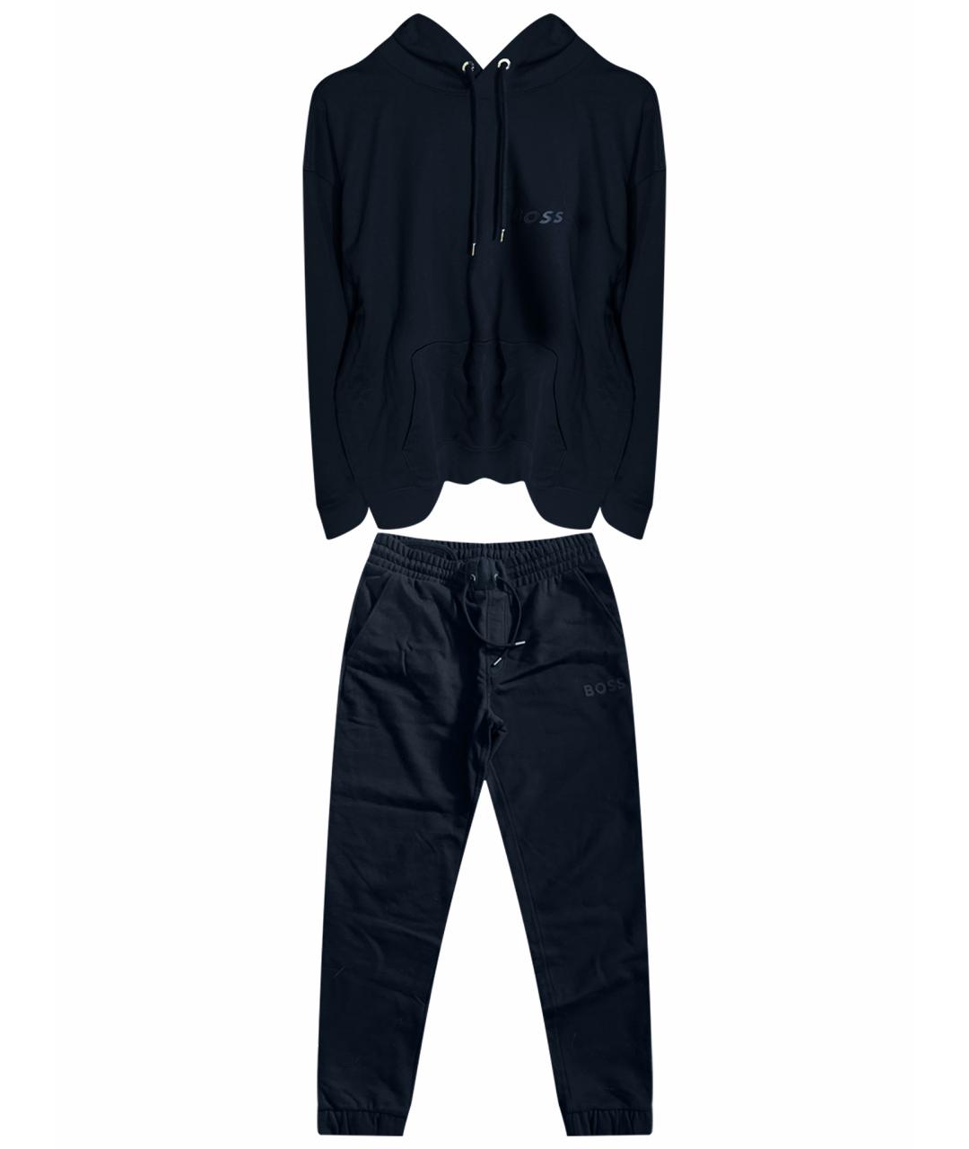 HUGO BOSS Темно-синий хлопковый спортивный костюм, фото 1