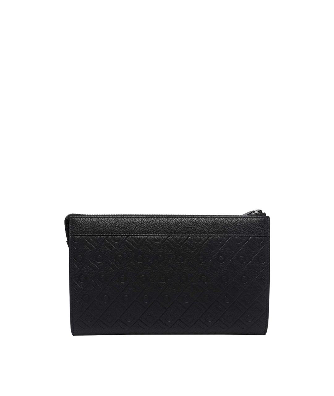FERRAGAMO Черная кожаная барсетка, фото 3