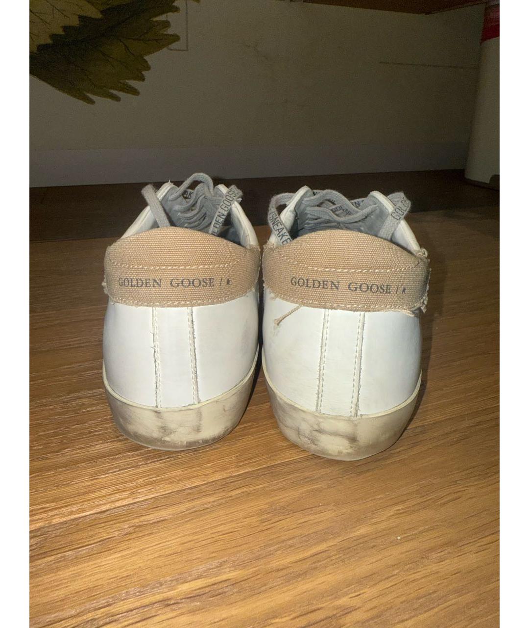GOLDEN GOOSE Кожаные низкие кроссовки / кеды, фото 4