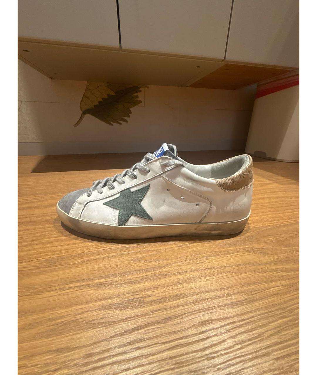 GOLDEN GOOSE Кожаные низкие кроссовки / кеды, фото 6
