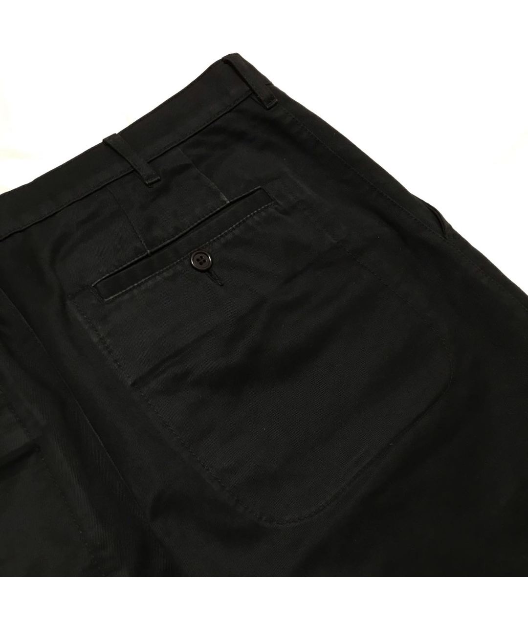 YOHJI YAMAMOTO Черные хлопковые брюки чинос, фото 4