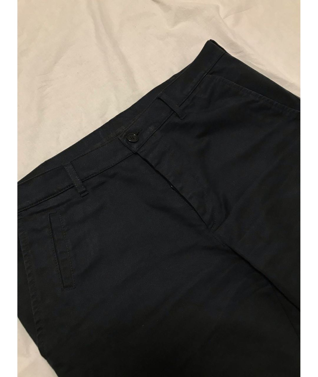 YOHJI YAMAMOTO Черные хлопковые брюки чинос, фото 6