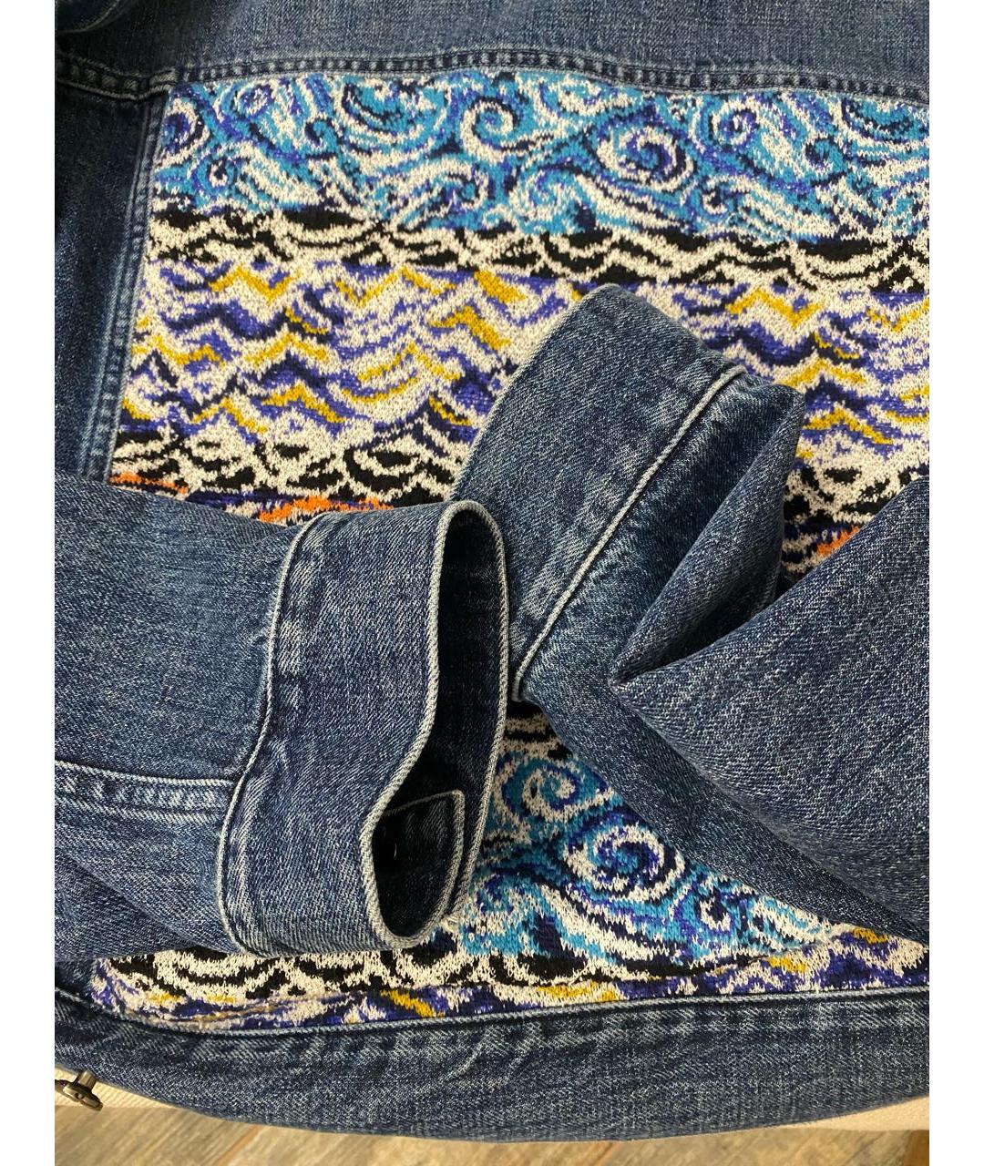 MISSONI Синяя хлопковая куртка, фото 4